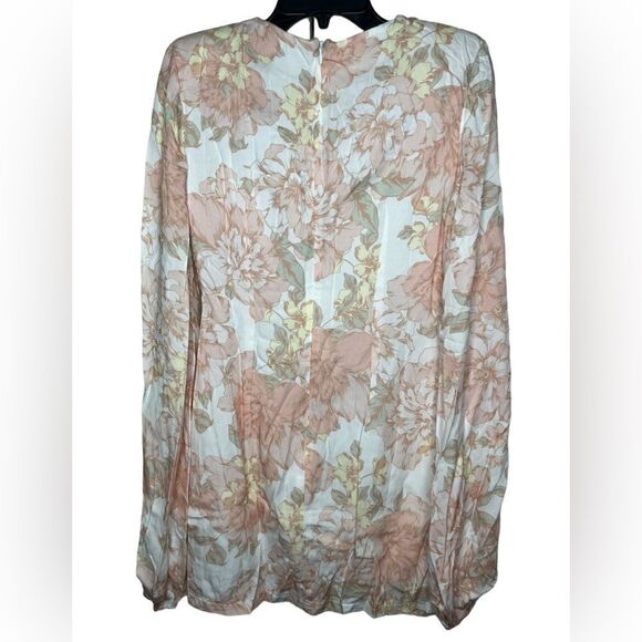 Rumer The Label x Revolve Pink/Cream Isola Floral Resortwear Mini Dress Medium - Picture 3 of 12